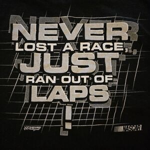 Nascar Vintage 00's Black Short Sleeve  Nascar Tee with Geometric Design